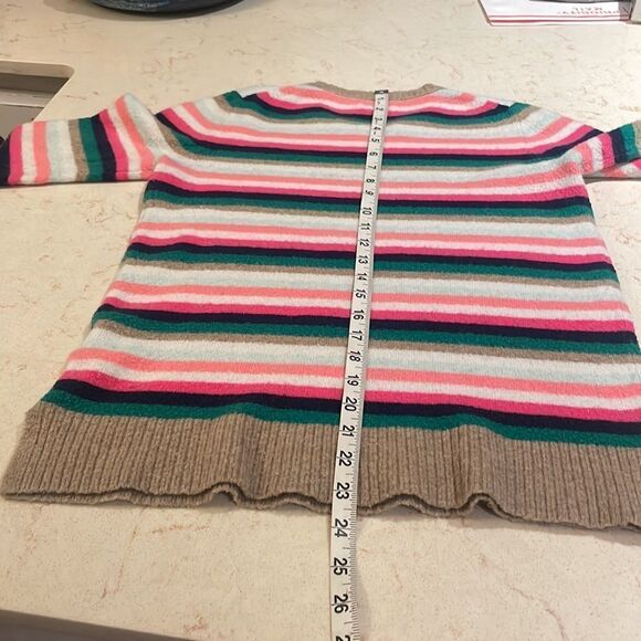 J.Crew striped holiday sweater SZ small wool blend - Picture 8 of 9